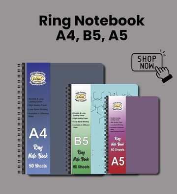 Ring Notebook A4, B5, A5, B6
