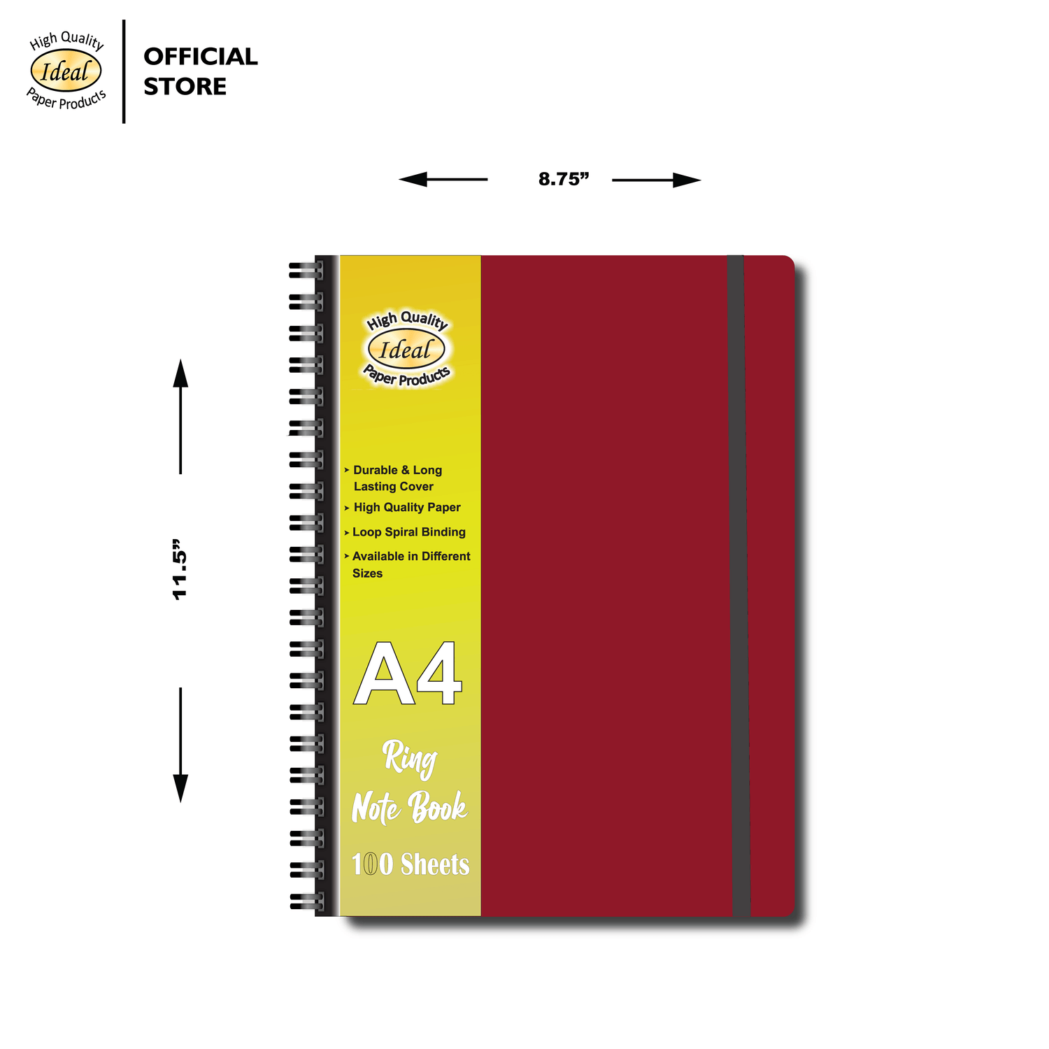 Ring Notebook A4 - 120 Sheets