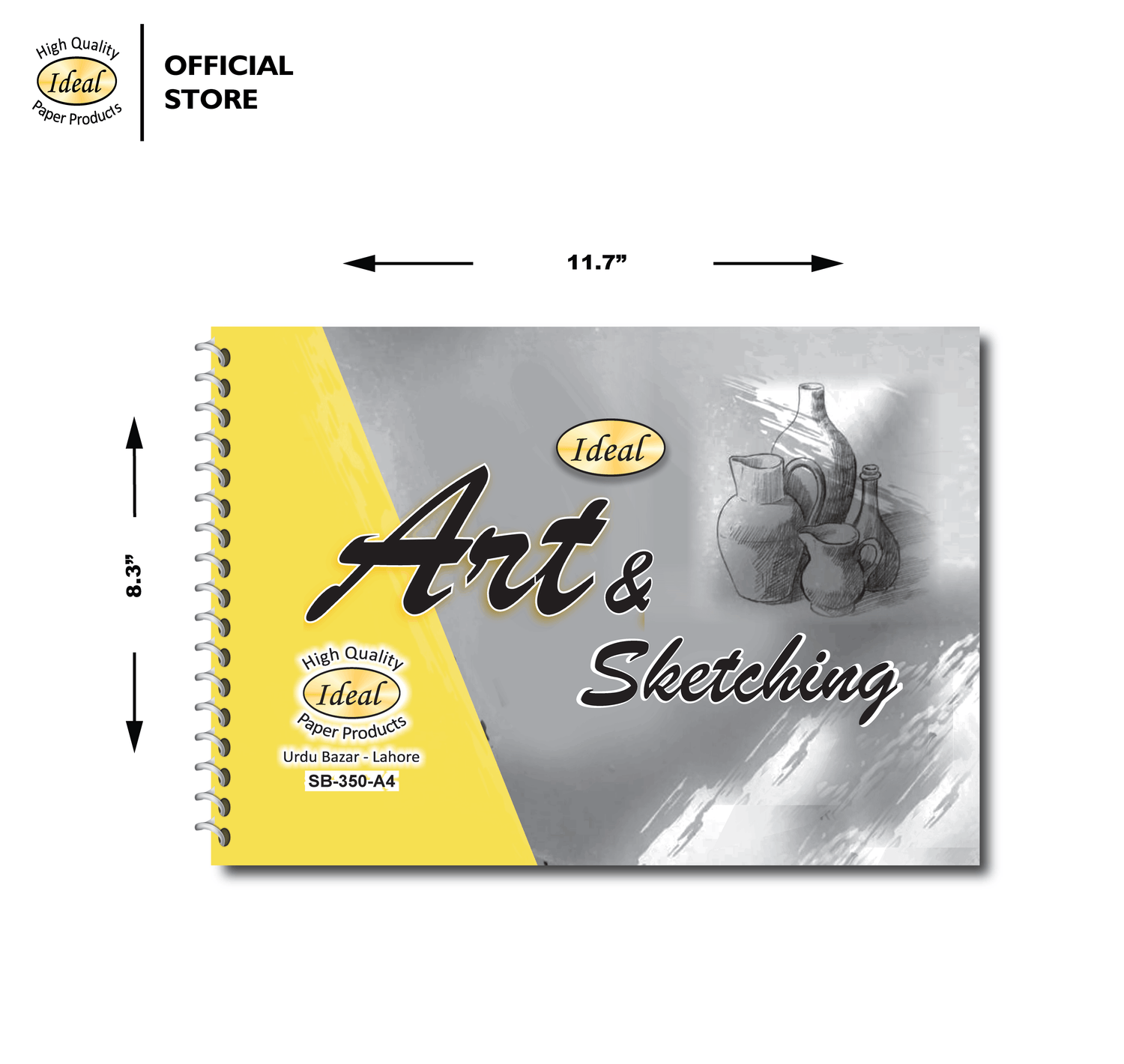 Sketch Book – A4 Size – 350g Paper – For Acrylic &amp; Watercolor