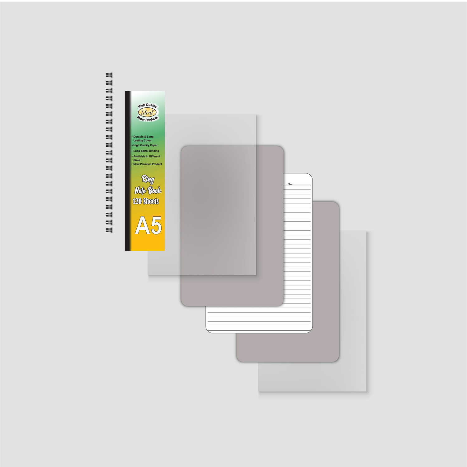 Ring Notebook A5 - 120 Sheets
