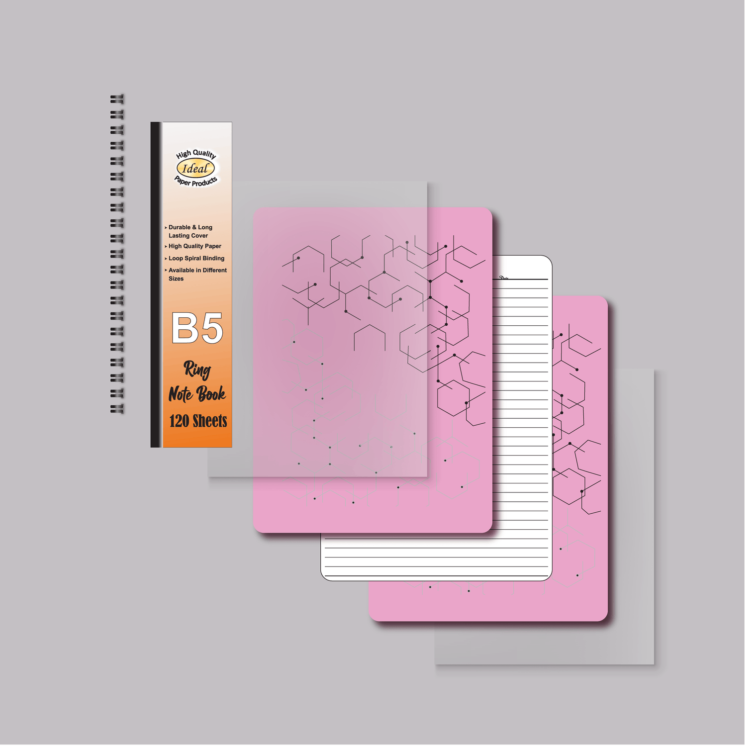 Ring Notebook B5 - 120 Sheets