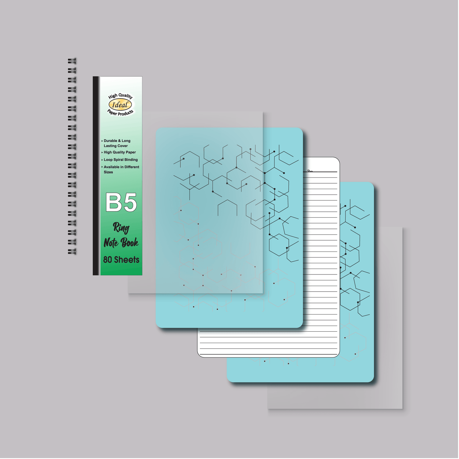Ring Notebook B5 - 80 Sheets